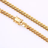 14K Solid Yellow Cuban 6mm Chain