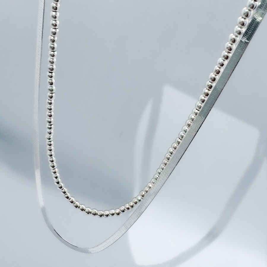 925 Sterling Silver 4mm Herringbone Chain