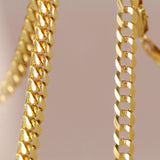 14K Solid Yellow Cuban 6mm Chain