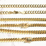 14K Solid Yellow Cuban 6mm Chain