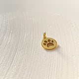 Custom Round Paw Pendant