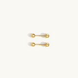 14K Solid Yellow Gold 2.8mm Ball Stud Earrings