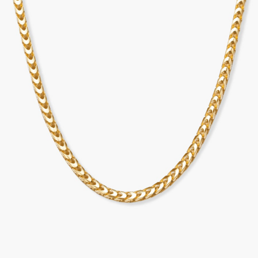 14K Solid Yellow Franco 2mm Chain