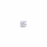 925 Sterling Silver Round Cut CZ Screw Back Earrings