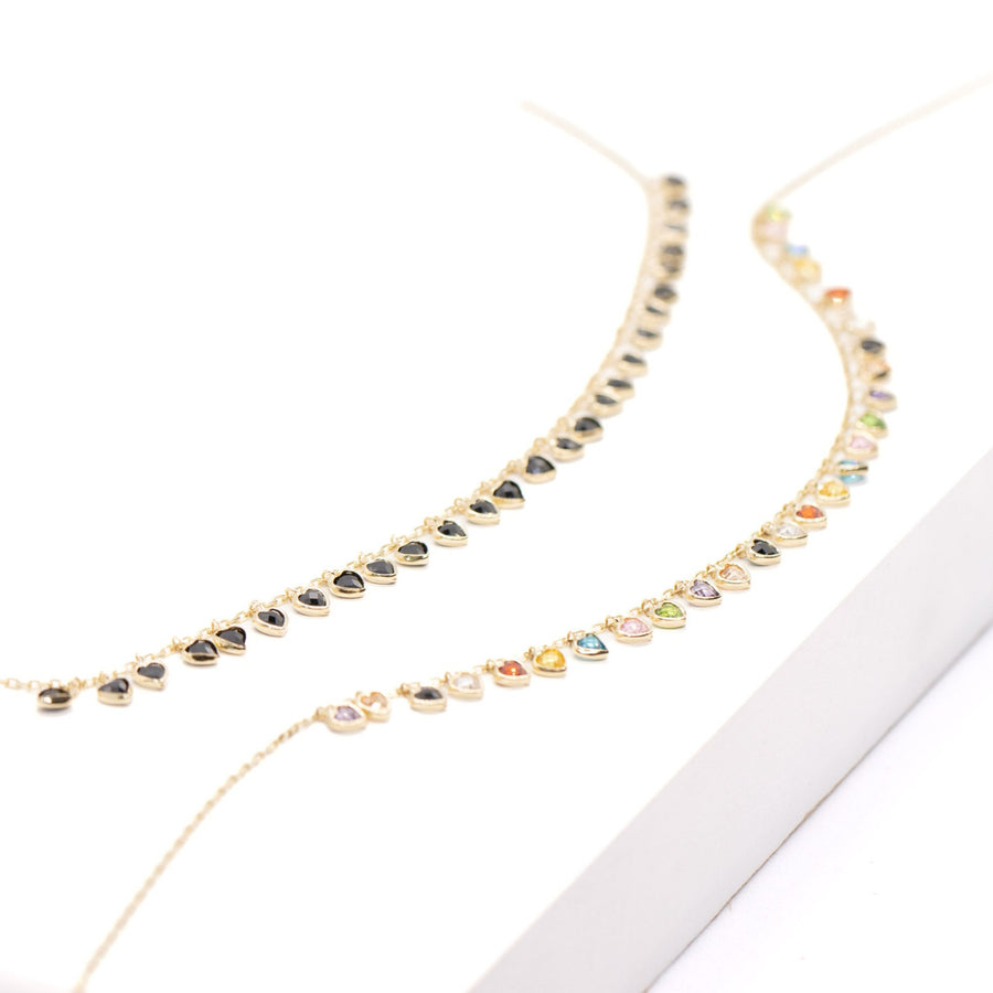 14K Solid Yellow Gold Marcela Necklace