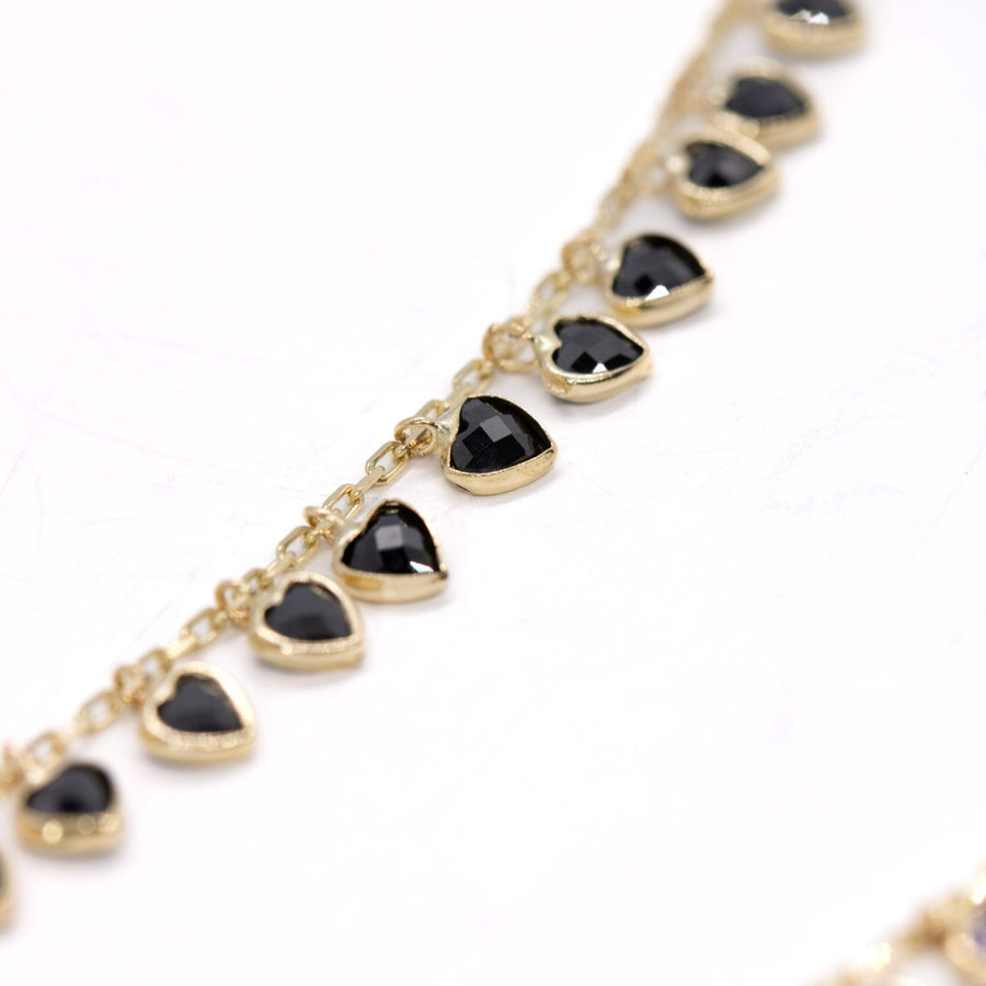 14K Solid Yellow Gold Marcela Necklace