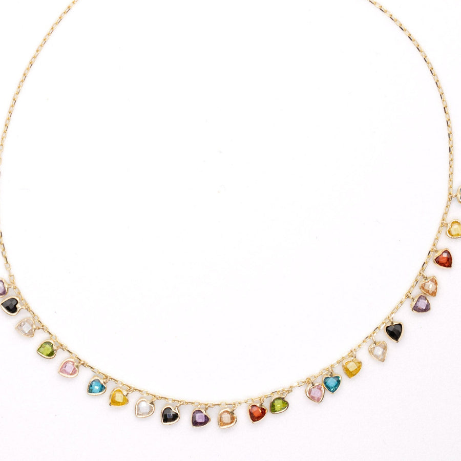 14K Solid Yellow Gold Marcela Necklace