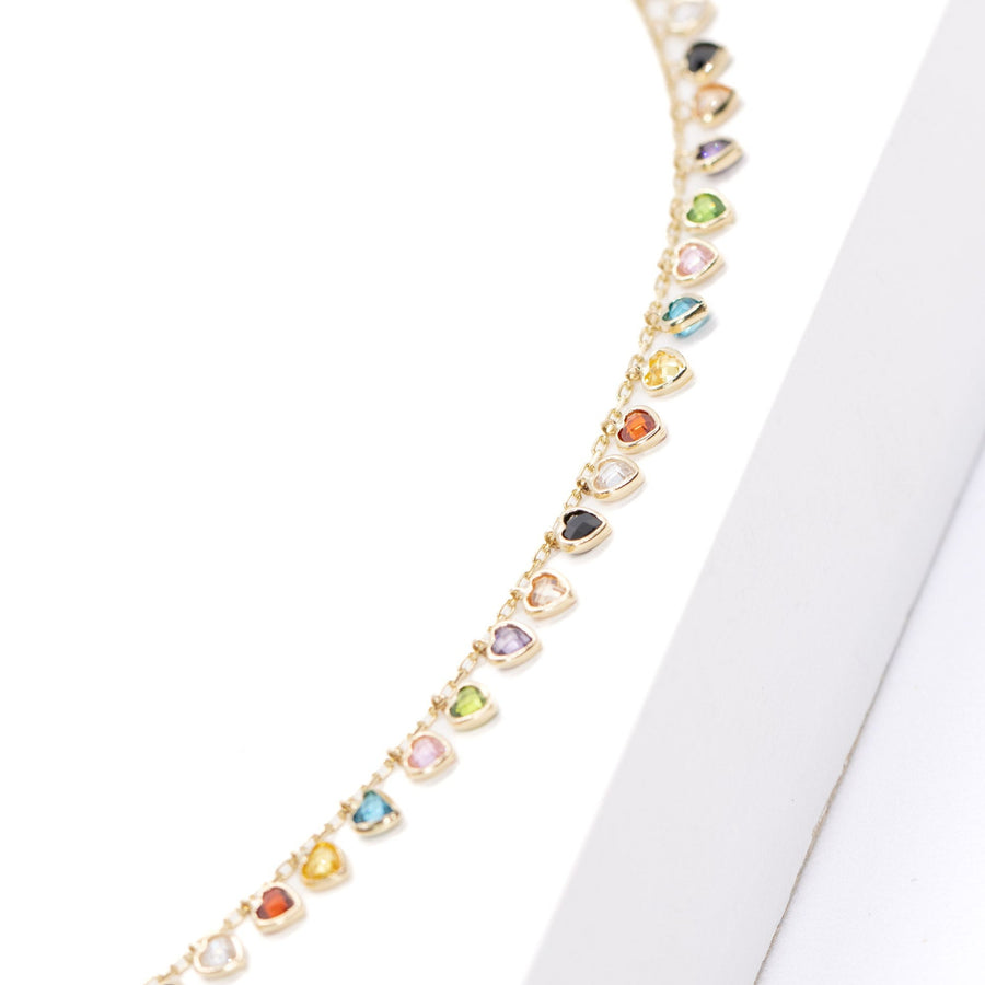 14K Solid Yellow Gold Marcela Necklace