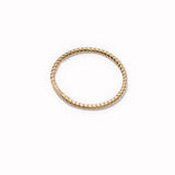 14K Solid Yellow Gold Textured Ring