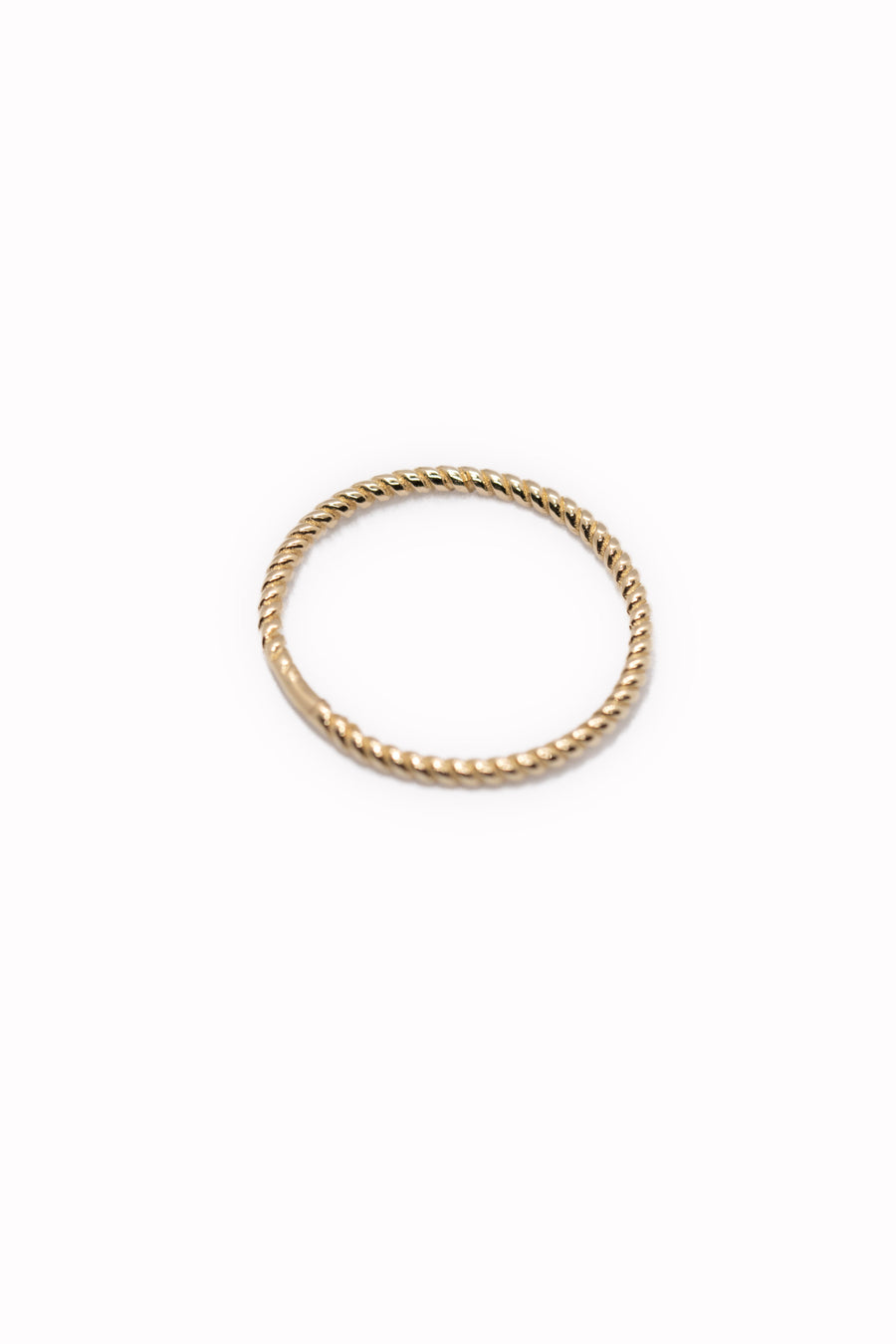 14K Solid Yellow Gold Textured Ring