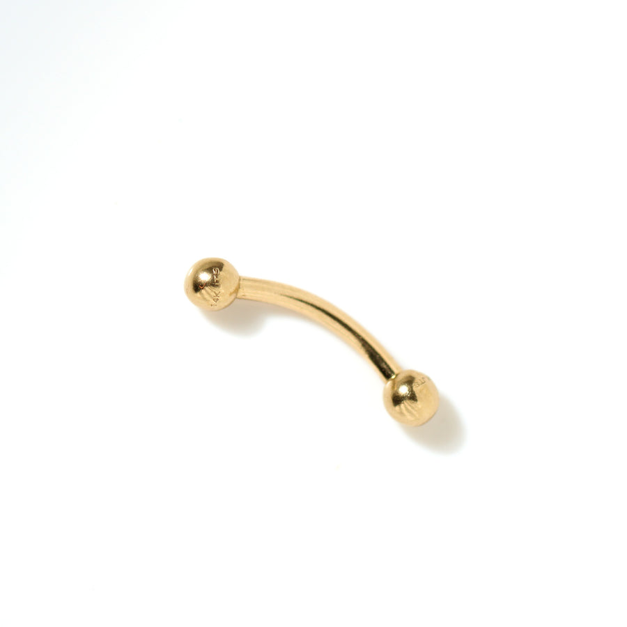 14K Solid Yellow Gold Balls Body Piercing